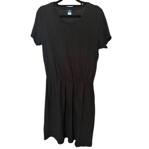 Old Navy Women’s Black Fit & Flare Dress Size S Short Sleeve NWT *FLAW